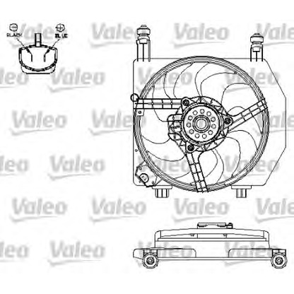 Foto Ventilador, refrigeración del motor VALEO 696158