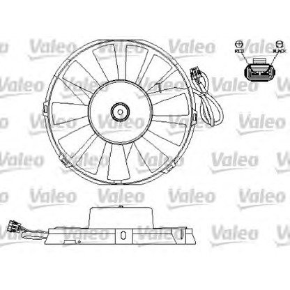 Foto Ventola, Condensatore climatizzatore VALEO 696172