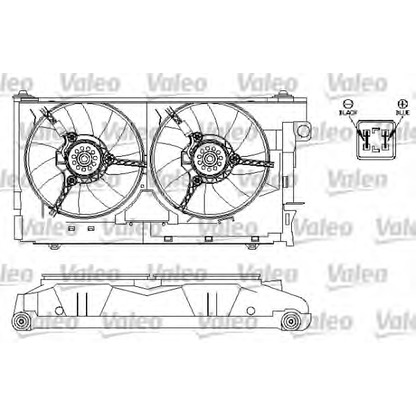 Photo Fan, radiator VALEO 696212