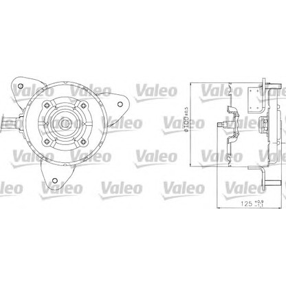 Photo Fan, radiator VALEO 698304