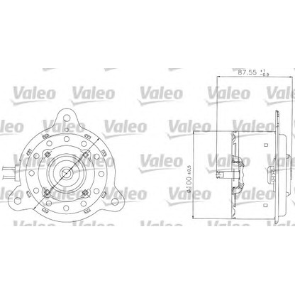 Photo Fan, radiator VALEO 698305