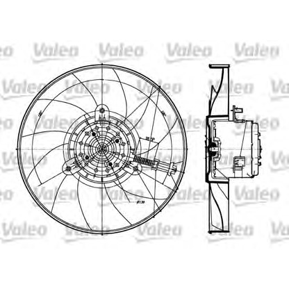 Foto Ventola, Raffreddamento motore VALEO 698360