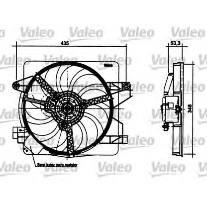 Photo Fan, radiator VALEO 698496