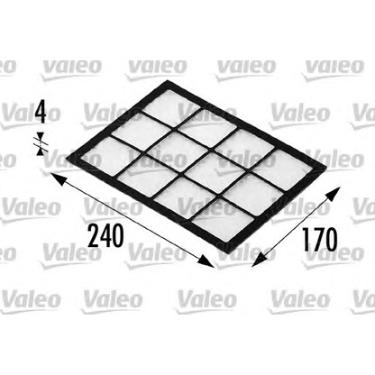 Photo Filtre, air de l'habitacle VALEO 698690