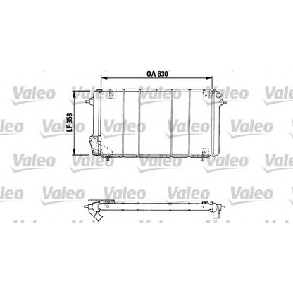 Foto Radiador, refrigeración del motor VALEO 730047