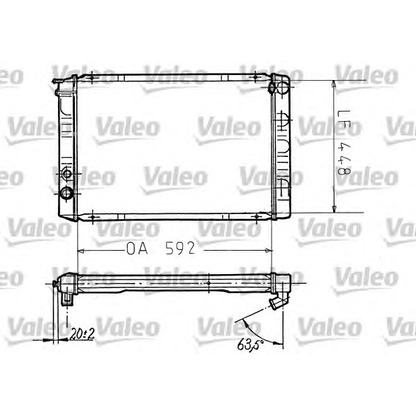 Photo Radiateur, refroidissement du moteur VALEO 730093