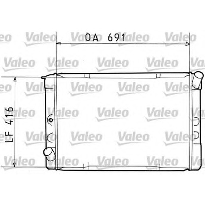 Photo Radiator, engine cooling VALEO 730103