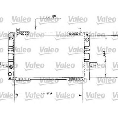 Photo Radiator, engine cooling VALEO 730113