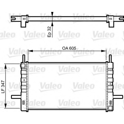 Foto Radiatore, Raffreddamento motore VALEO 730123