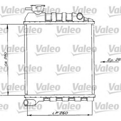 Фото Радиатор, охлаждение двигателя VALEO 730172