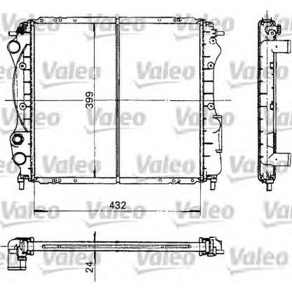 Foto Radiador, refrigeración del motor VALEO 730181