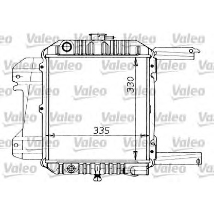 Foto Radiatore, Raffreddamento motore VALEO 730261