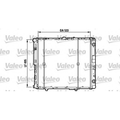 Foto Radiatore, Raffreddamento motore VALEO 730298