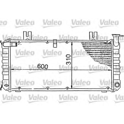 Foto Radiatore, Raffreddamento motore VALEO 730318