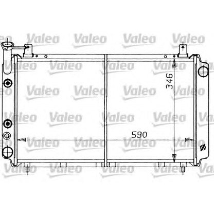 Photo Radiator, engine cooling VALEO 730409