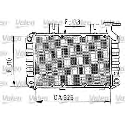 Foto Radiatore, Raffreddamento motore VALEO 730411