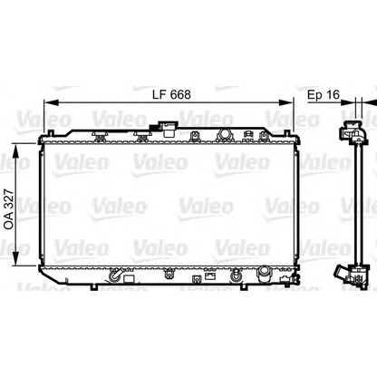 Foto Radiador, refrigeración del motor VALEO 730417