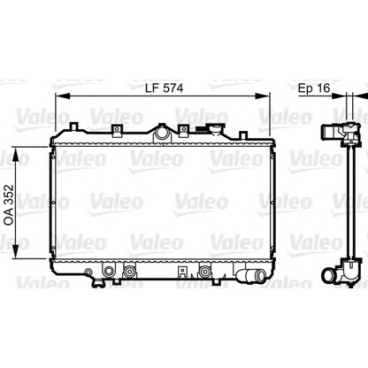 Photo Radiateur, refroidissement du moteur VALEO 730437