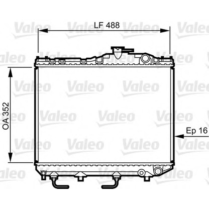 Photo Radiateur, refroidissement du moteur VALEO 730465