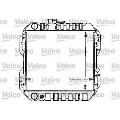 Foto Radiador, refrigeración del motor VALEO 730466