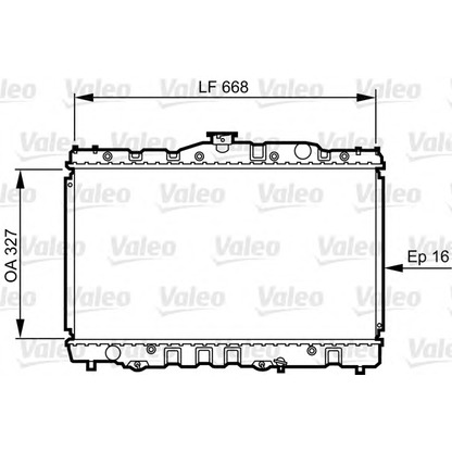 Foto Radiatore, Raffreddamento motore VALEO 730469