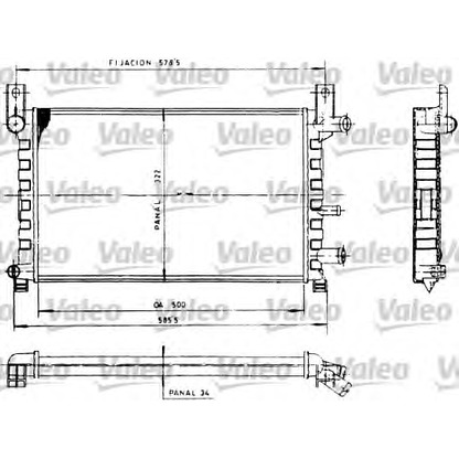 Foto Kühler, Motorkühlung VALEO 730483