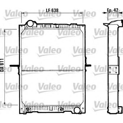 Foto Radiatore, Raffreddamento motore VALEO 730544