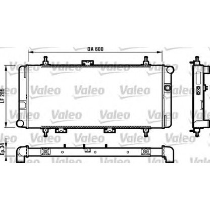 Photo Radiateur, refroidissement du moteur VALEO 730595