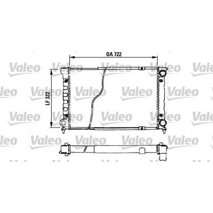 Photo Radiator, engine cooling VALEO 730629