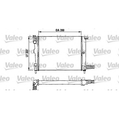 Foto Radiatore, Raffreddamento motore VALEO 730632