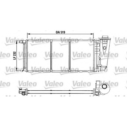 Photo Radiator, engine cooling VALEO 730840