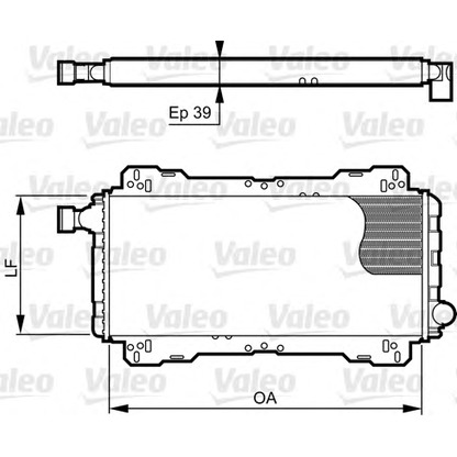 Foto Radiatore, Raffreddamento motore VALEO 730842