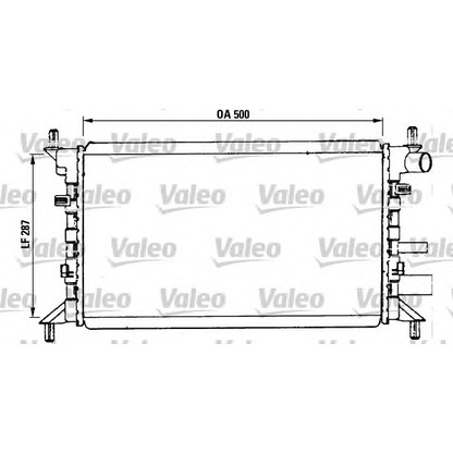 Foto Radiatore, Raffreddamento motore VALEO 730859