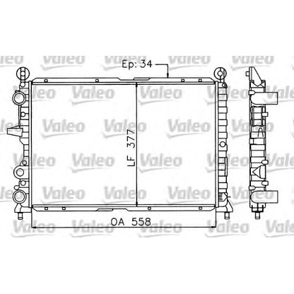 Foto Kühler, Motorkühlung VALEO 730963