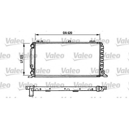 Foto Radiatore, Raffreddamento motore VALEO 730972