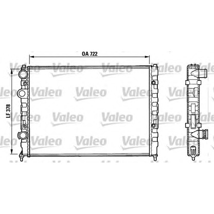 Photo Radiator, engine cooling VALEO 731006