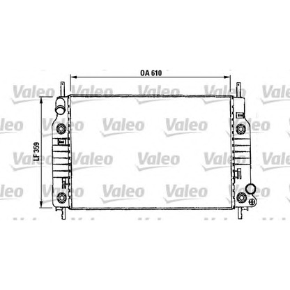 Photo Radiator, engine cooling VALEO 731017