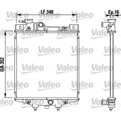 Foto Radiador, refrigeración del motor VALEO 731020