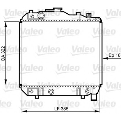 Photo Radiateur, refroidissement du moteur VALEO 731042