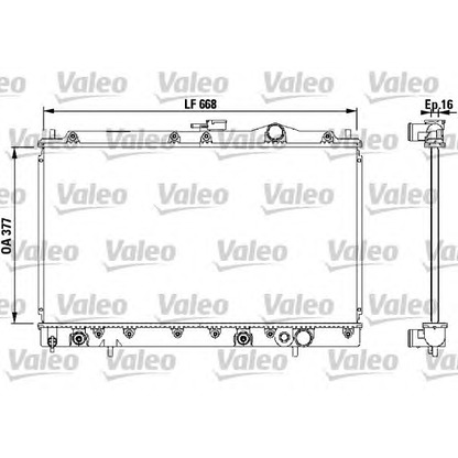 Foto Radiatore, Raffreddamento motore VALEO 731058