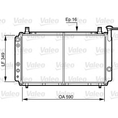 Foto Radiador, refrigeración del motor VALEO 731082