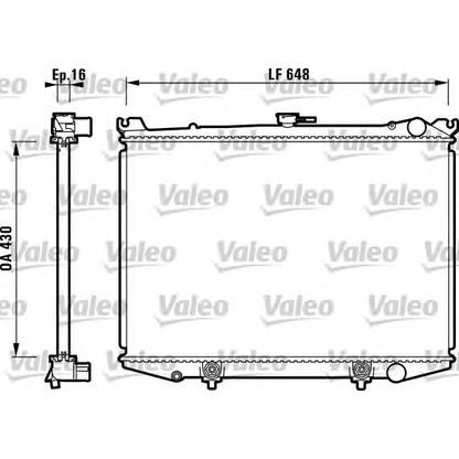 Photo Radiator, engine cooling VALEO 731085