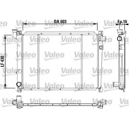 Photo Radiator, engine cooling VALEO 731087