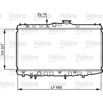 Photo Radiator, engine cooling VALEO 731105