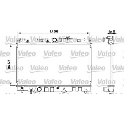 Foto Radiador, refrigeración del motor VALEO 731119