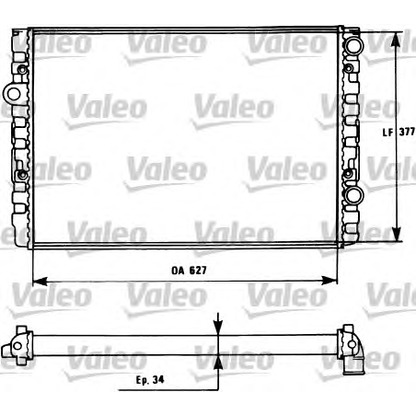 Foto Radiatore, Raffreddamento motore VALEO 731127