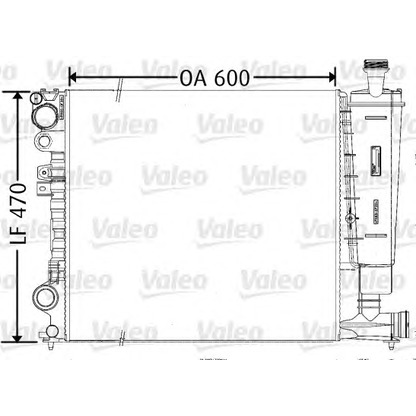 Photo Radiator, engine cooling VALEO 731165