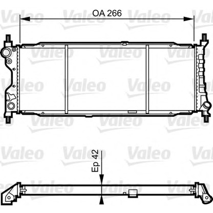 Foto Radiador, refrigeración del motor VALEO 731179