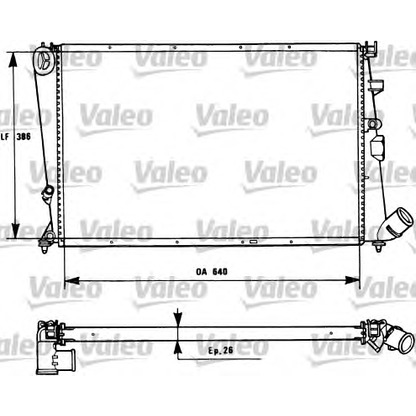 Photo Radiateur, refroidissement du moteur VALEO 731184