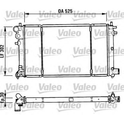 Foto Kühler, Motorkühlung VALEO 731186
